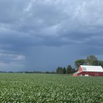 darks skies, storm, barn, Ohio